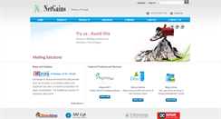 Desktop Screenshot of netgainstechnologies.com